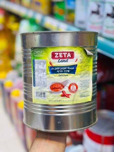 هريس فلفل حار زيتا 2.5 كغم